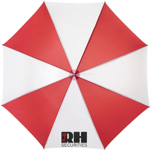 Karl 30" golf umbrella with wooden handle - Unbranded Red White