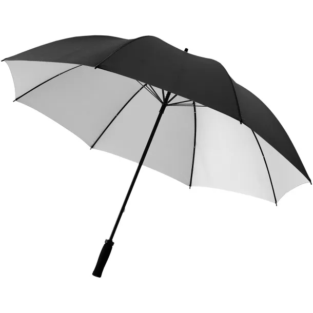 Yfke 30" golf umbrella with EVA handle Solid black Silver