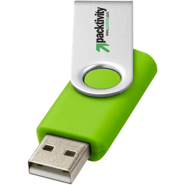 Rotate-basic 32GB USB flash drive - Unbranded Lime