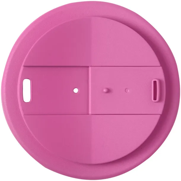 Americano® Eco 350 ml reciklirana šalica s poklopcem Pink Bijela