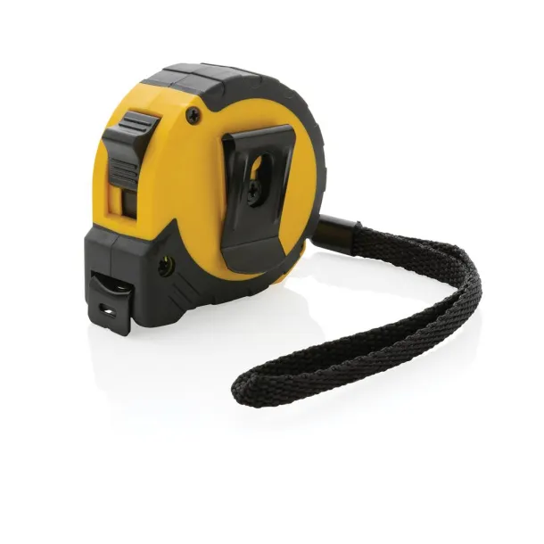  3m/16mm metar od RCS reciklirane plastike sa stop gumbom - XD Collection Žuta Crna