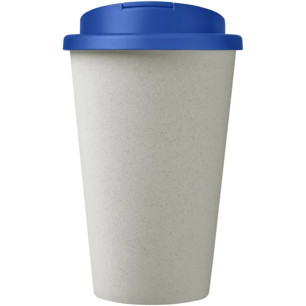 Americano® Eco 350 ml reciklirana šalica s poklopcem Mid blue Bijela