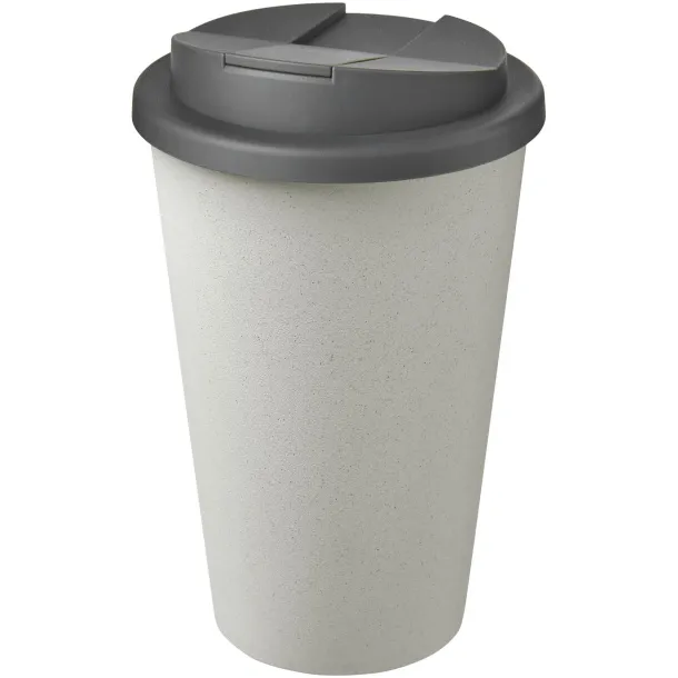 Americano® Eco 350 ml reciklirana šalica s poklopcem - Unbranded Siva Bijela