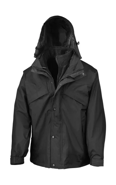  3-in-1 Jacket with Fleece - Result Black