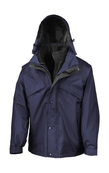  3-in-1 Jacket with Fleece - Result Navy