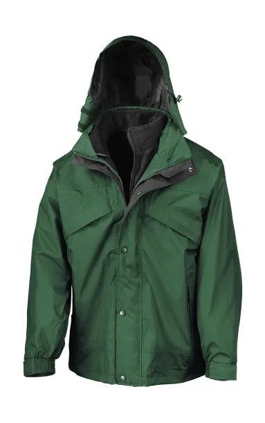  3-in-1 Jacket with Fleece - Result Bottle Green