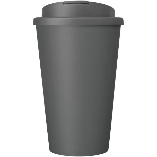 Americano® Eco 350 ml recycled tumbler with spill-proof lid - Unbranded Grey