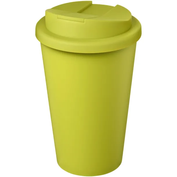 Americano® Eco 350 ml recycled tumbler with spill-proof lid - Unbranded Lime