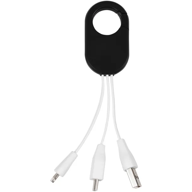 Troop 3-in-1 charging cable Solid black