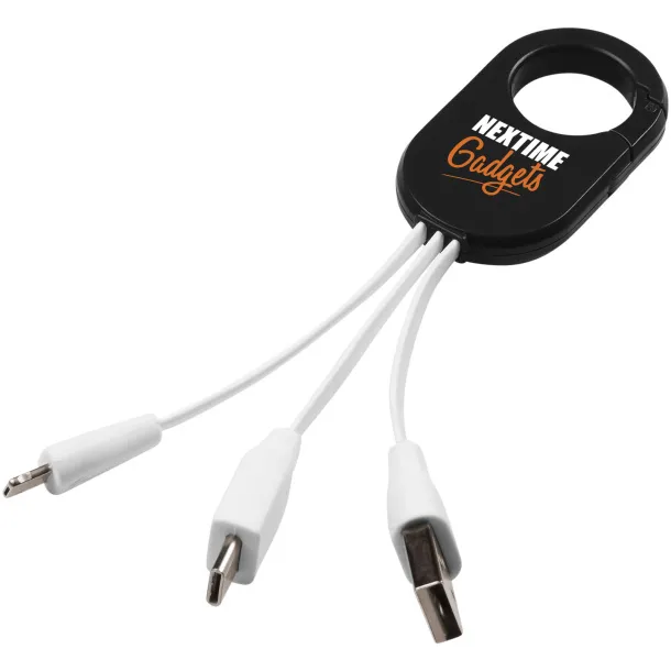 Troop 3-in-1 charging cable Solid black