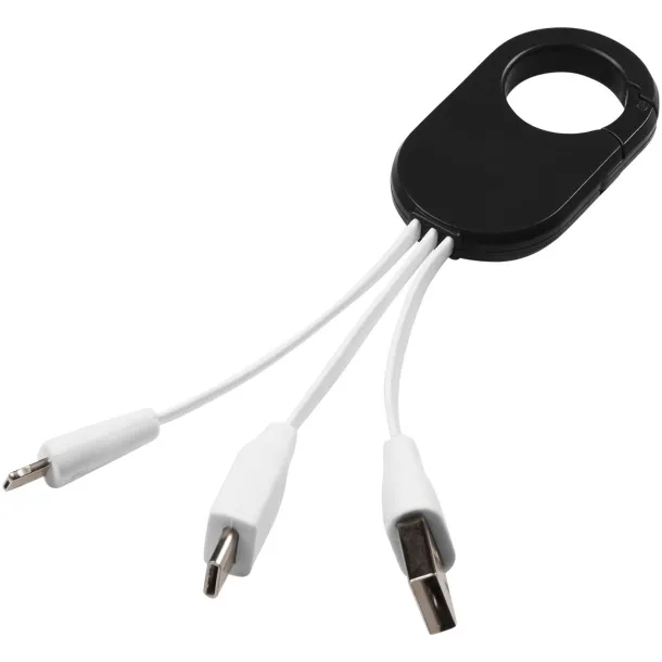 Troop 3-in-1 charging cable Solid black