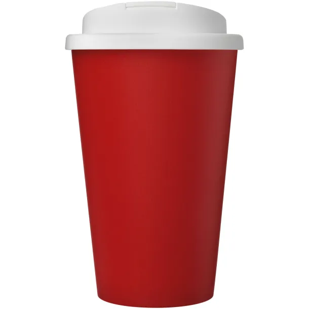 Americano® Eco 350 ml recycled tumbler with spill-proof lid - Unbranded Red White