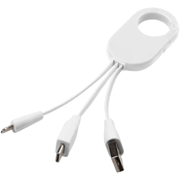 Troop 3-in-1 charging cable - Unbranded White