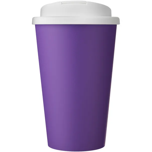 Americano® Eco 350 ml recycled tumbler with spill-proof lid - Unbranded Purple White