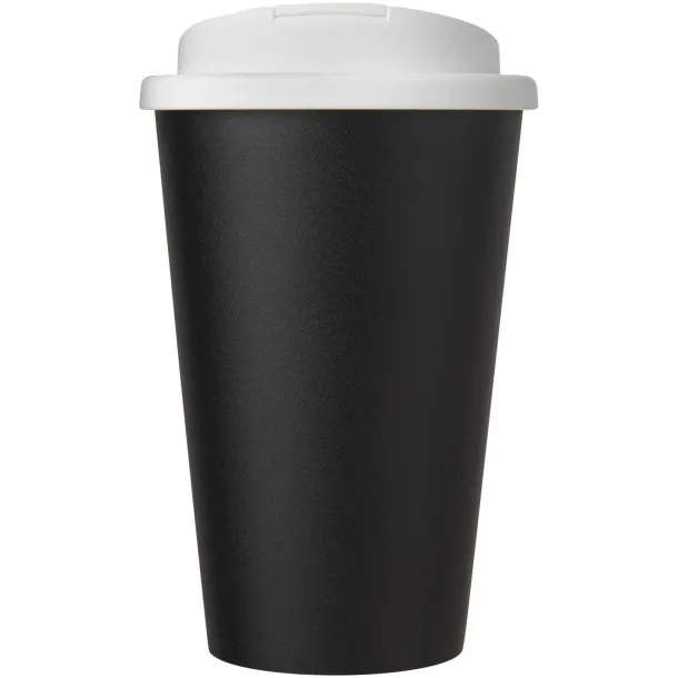 Americano® Eco 350 ml recycled tumbler with spill-proof lid White Crna