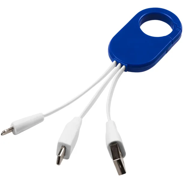 Troop 3-in-1 charging cable Royal blue