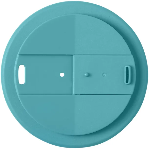 Americano® Eco 350 ml reciklirana šalica s poklopcem Aqua blue Crna