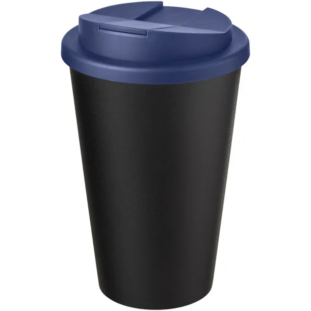 Americano® Eco 350 ml reciklirana šalica s poklopcem Plava Solid black