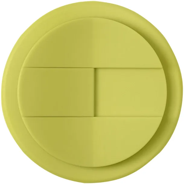 Americano® Eco 350 ml recycled tumbler with spill-proof lid Lime Crna