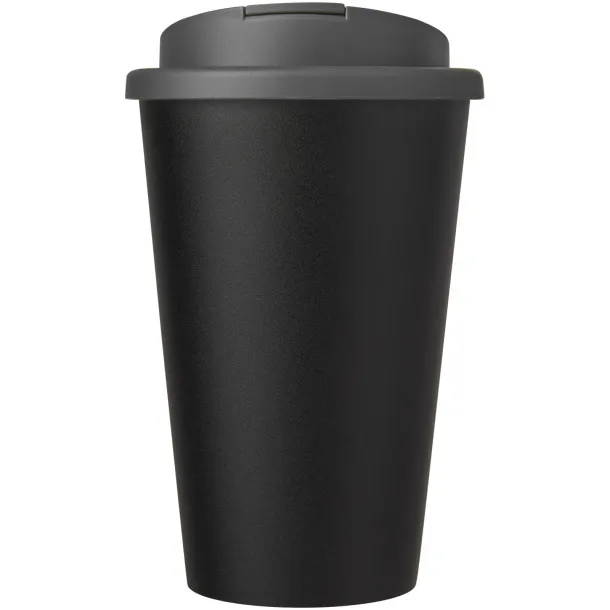 Americano® Eco 350 ml reciklirana šalica s poklopcem Siva Solid black