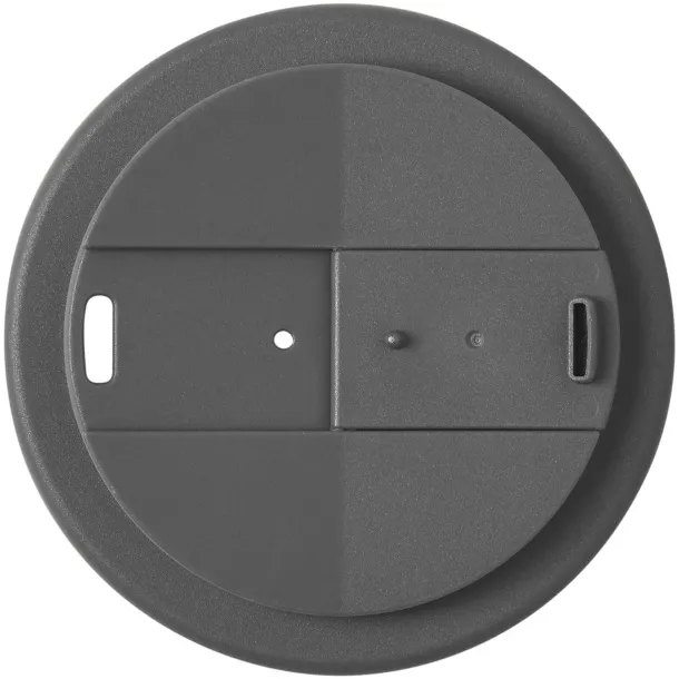 Americano® Eco 350 ml reciklirana šalica s poklopcem Siva Crna