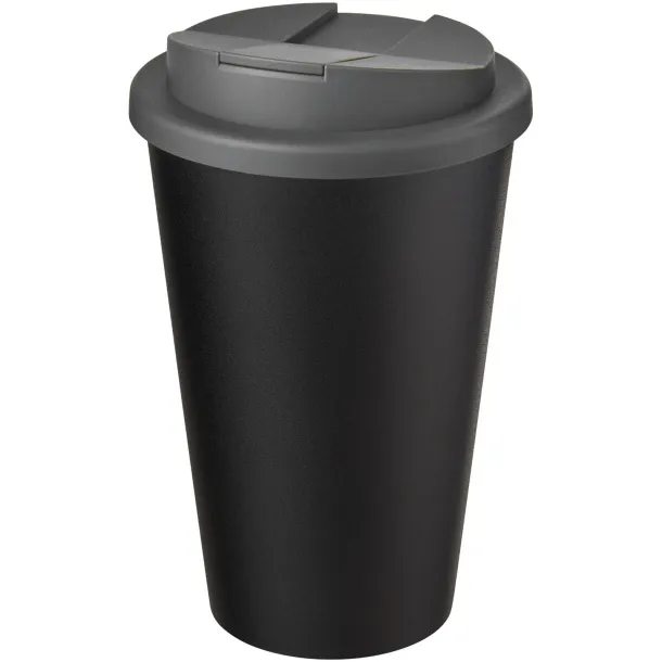 Americano® Eco 350 ml reciklirana šalica s poklopcem Siva Solid black