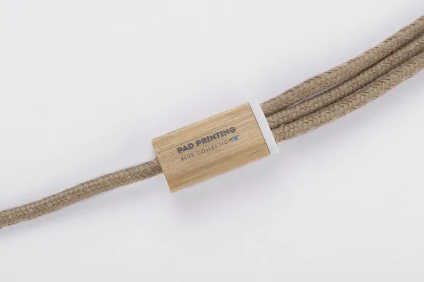 FLAX 3 in 1 USB cable Prirodna