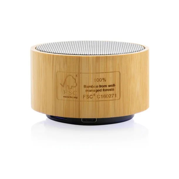  FSC® bamboo and RCS 3W wireless speaker - XD Collection Black 