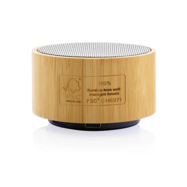  FSC® bamboo and RCS 3W wireless speaker - XD Collection Black 