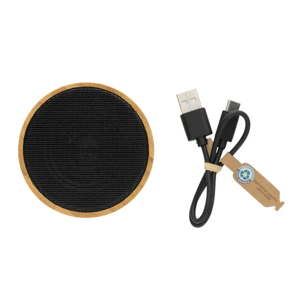  FSC® bamboo and RCS 3W wireless speaker - XD Collection Black 