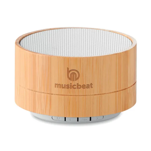 SOUND BAMBOO 3W Bamboo Bluetooth speaker White