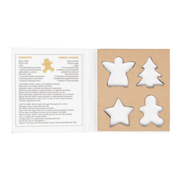 COOKIE 4-piece cutter set White