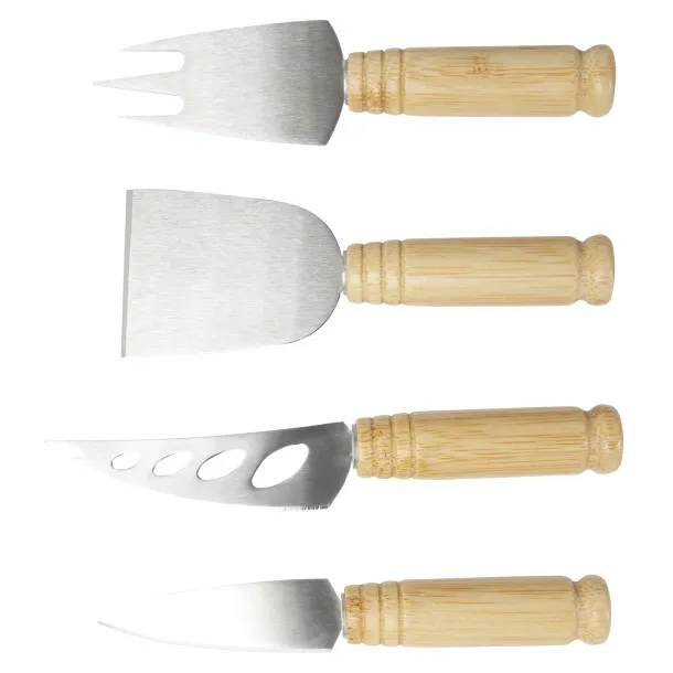 Cheds 4-piece bamboo cheese set - Bullet Natural