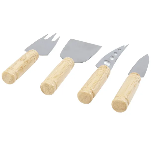 Cheds 4-piece bamboo cheese set - Bullet Natural