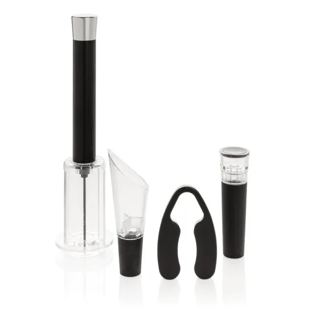  Vino Connoisseur 4pc set - XD Collection Silver 