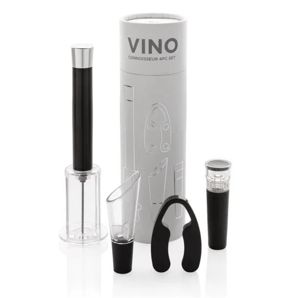  Vino Connoisseur 4pc set - XD Collection Silver 