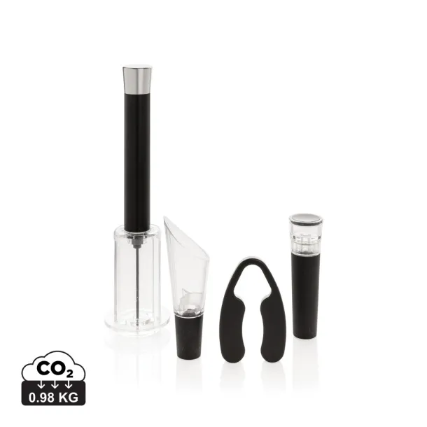  Vino Connoisseur 4pc set - XD Collection Silver 