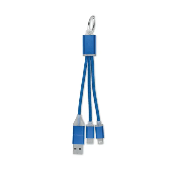 BLUE 4 in 1 charging cable type C Royal blue