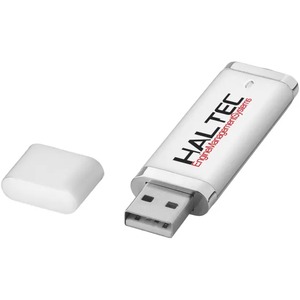 Flat 4GB USB flash drive Silver