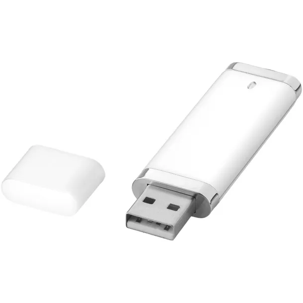 Flat 4GB USB flash drive - Unbranded White