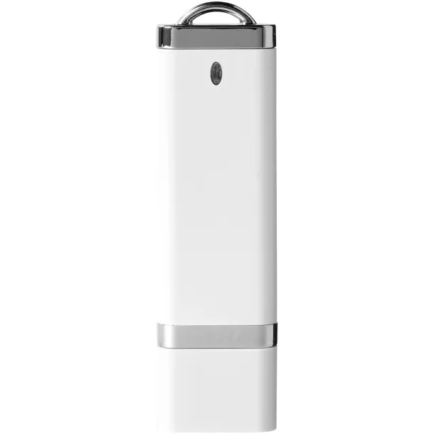 Flat 4GB USB flash drive - Unbranded White