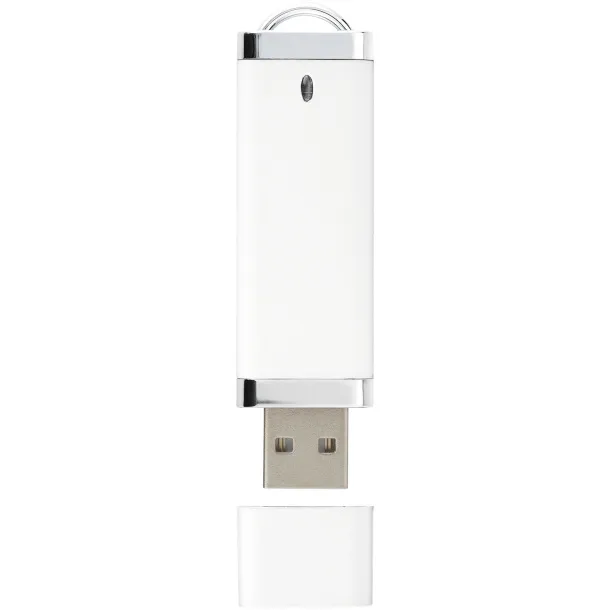 Flat 4GB USB flash drive - Unbranded White