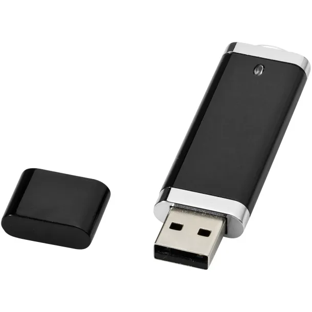 Flat 4GB USB flash drive Solid black