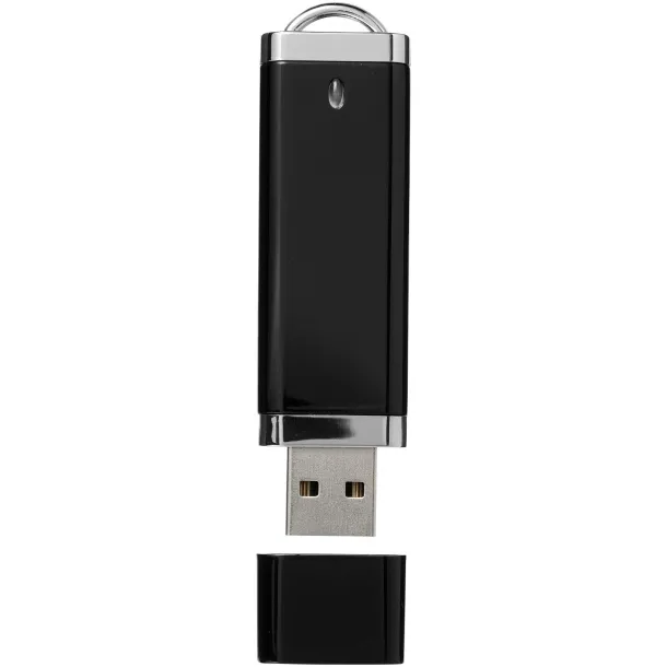 Flat 4GB USB flash drive Solid black