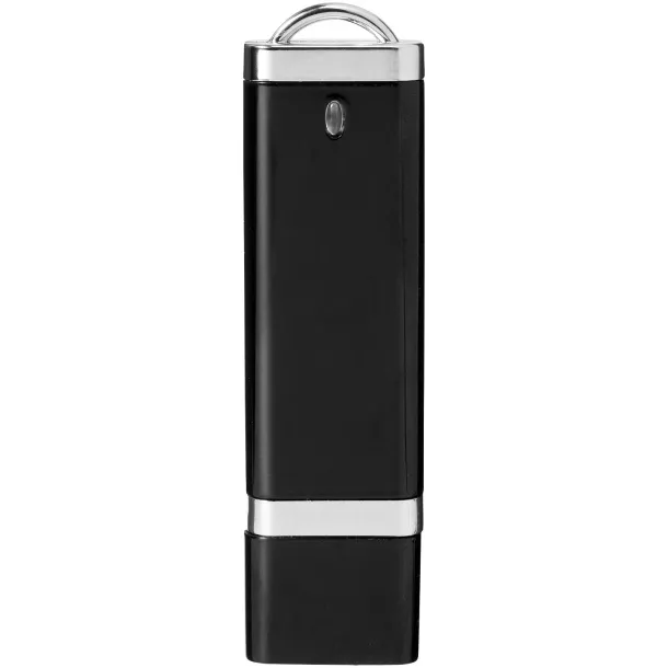 Flat 4GB USB flash drive Solid black