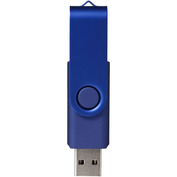 Rotate-metallic USB stick - 4 GB Mornarsko plava