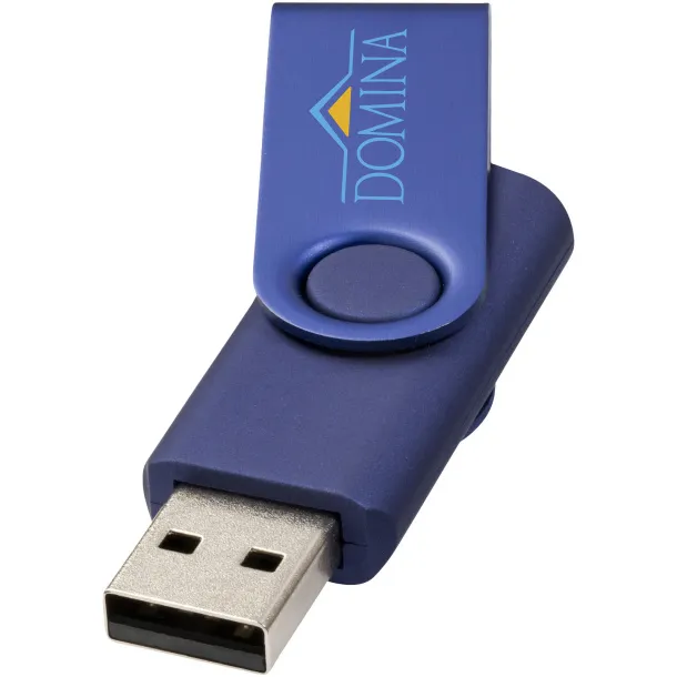 Rotate-metallic USB stick - 4 GB Mornarsko plava