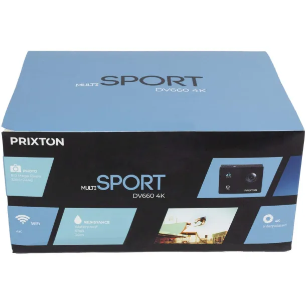 Action Camera 4K - Prixton Solid black