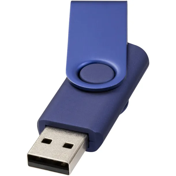 Rotate-metallic 4GB USB flash drive Navy Blue