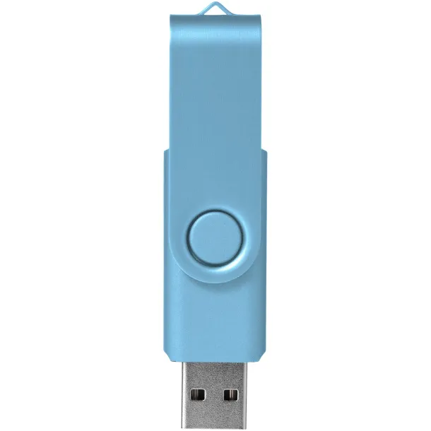 Rotate-metallic USB stick - 4 GB Plava